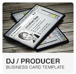 Ableton DJ Producer Business Card PSD template