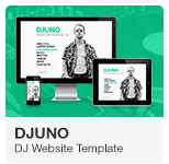 DJuno - DJ Website Adobe Muse Template