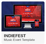 Music Event Adobe Muse Template