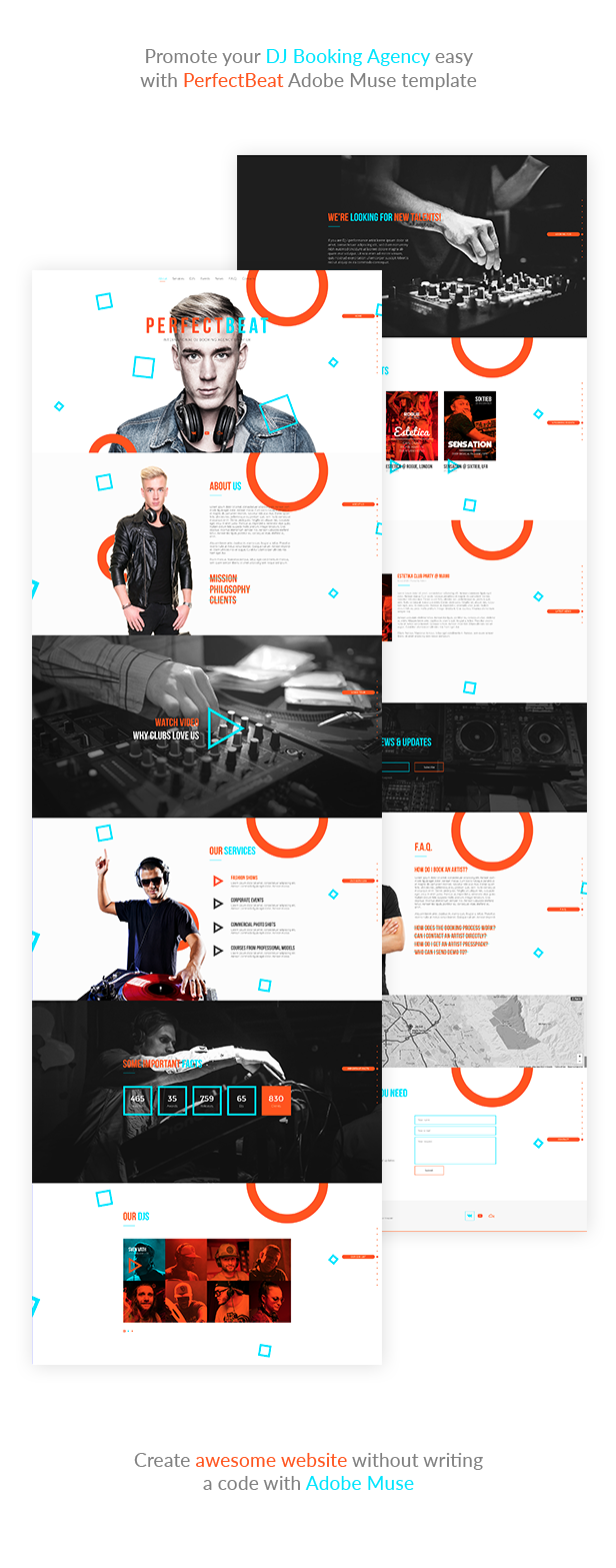 PerfectBeat - DJ Booking Agency Muse Template - 1