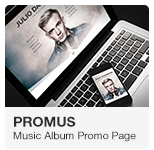 Promus - Album Release One Page Adobe Muse Template