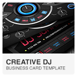 Premium Digital DJ Business Card PSD template