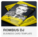 Digital DJ Business Card PSD template