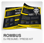 Rombus - DJ Resume Press Kit template