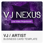 VJ Business Card PSD template
