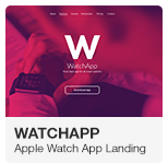 WatchApp Apple Watch App Promo Landing Adobe Muse Template