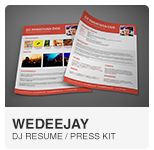 WeDeeJay DJ Resume Template