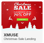 XMuse - Christmas and New Year Sale Promo Adobe Muse Template