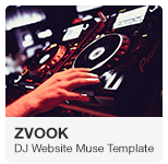 Zvook DJ Website Adobe Muse Template